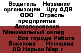 Водитель › Название организации ­ Цру АДВ777, ООО › Отрасль предприятия ­ Автоперевозки › Минимальный оклад ­ 110 000 - Все города Работа » Вакансии   . Ненецкий АО,Нарьян-Мар г.